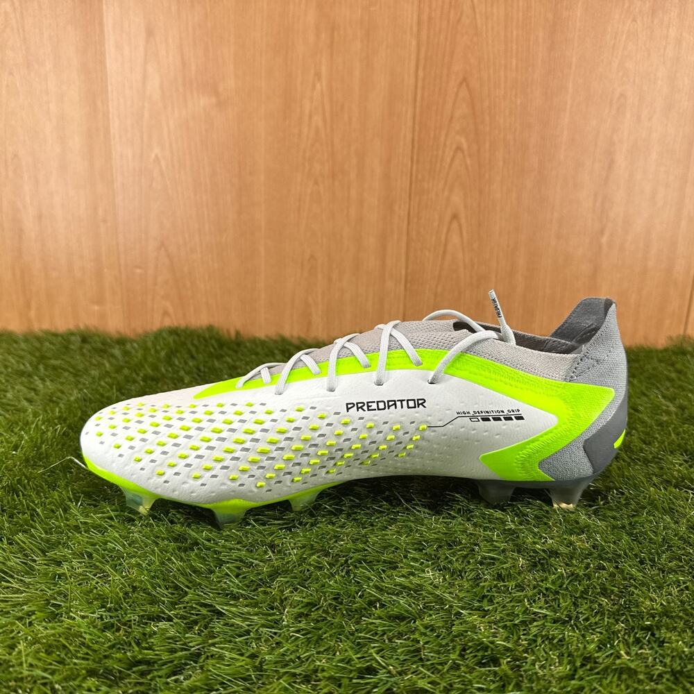 adidas Predator Accuracy.1 Low FG White Black GZ0032 Men’s 11.5 Soccer Cleats - Picture 3 of 7
